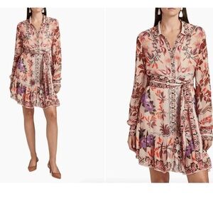 FARM Rio Winter Garden Belted Minidress -